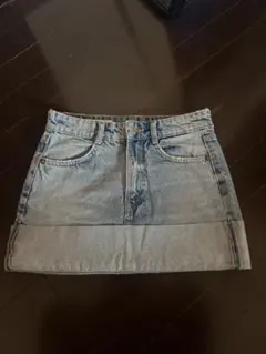 ZARA デニムミニスカート ライトブルー
