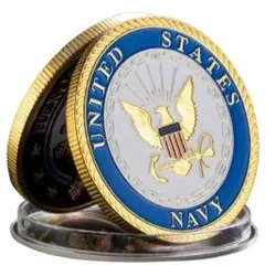 2025年最新】アメリカ海軍 チャレンジコインの人気アイテム