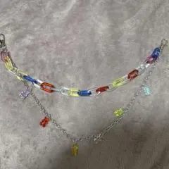 y2k カラフル ネックレス アクセサリーチェーン パンツチェーン
