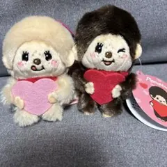 モンチッチ　ハート　マスコット　2体セット