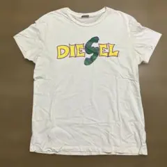 ディーゼル　白Tシャツ　メンズ