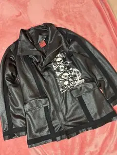 MAD スカルプリント 切りっぱなし カットオフ パンクジャケット 新品未使用
