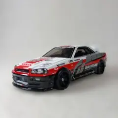 トミカ改造 日産 R34GTR ワイルドスピード ブライアン仕様ホット