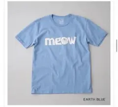 Mixta meowロゴ Tシャツ アースブルー 半袖