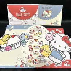 サンリオ　キティ　ジョーイ　ローリー　2018年　ダイカット　レターセット