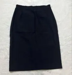 美品✨ストレッチタイトスカート 黒 S ウエストゴム ひざ丈 オフィス 就活のサムネイル