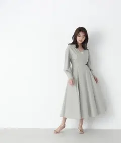 カシュクールタックシャツワンピース ナチュラルビューティーベーシック