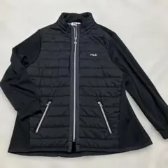 ★美品★FILA UV発熱綿エアライトジャケット スポーツウェア 裏起毛 3L