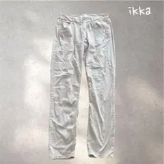 94✳︎イッカ【S】カジュアル　パンツ　メンズ　細身　ベージュ　オフィスカジュア