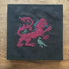 ファブリックパネル　ハンドメイド　クロスステッチ