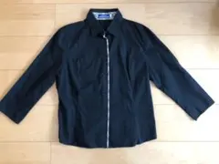 美品希少40BURBERRYホースマークチェック長袖シャツブルーレーベルシャツ