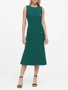 Banana Republic ノースリーブワンピース グリーン サイズ2のサムネイル