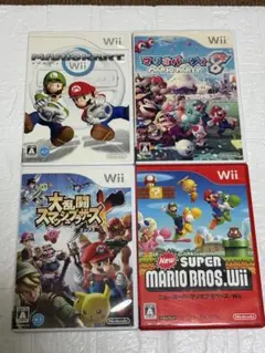 ⭐️24時間以内発送⭐️ Wiiソフトまとめ売り　4本セット　スマブラx マリカー