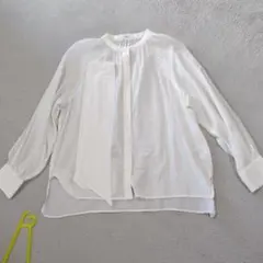 OPAQUE.CLIP ホワイト 長袖シャツ リボン付