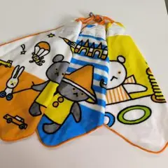 ループ付タオル クマのイラスト 3枚セット