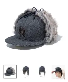 59FIFTY ドッグイヤー ボア ニューヨーク・ヤンキース ダークグレー