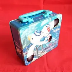 ハローキティ 飛行機デザイン トランク缶　箱　小物入れ