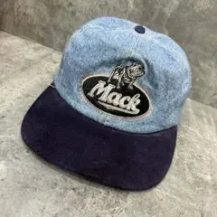 80s レアMack Trucks ワークキャップ 赤 白 メープルリーフ - メルカリ