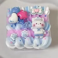 ゆめかわ 猫 風船 小物ケース (小)