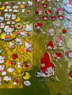 サンリオキャラクターズ ぷくっとシールシリーズ マイメロディ キティ 2点