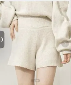 FREEサイズ ポリエステルショートパンツ chico アイボリー 短パン