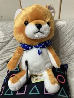 柴犬 ぬいぐるみ バンダナ付き