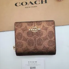 新商品　COACH　コーチ　折り財布　ミニ財布　スナップウォレット　正規品