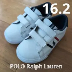 【極美品】POLO Ralph Lauren 革スニーカー 16.2cm