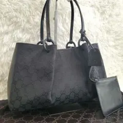 ⭐美品⭐GUCCI ggキャンバス ショルダーバッグ ブラック