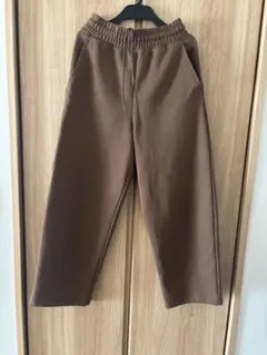 UNIQLO:Cスウェットワイドパンツ　ブラウン