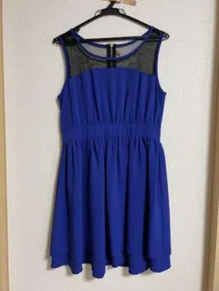 レイビームス ノースリーブ　フレアワンピース ドレス