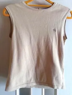 バーバリーブルーレーベル ノースリーブニット コットン 綿 Ｍサイズ