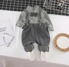 フォーマルセット 90cm チェック柄