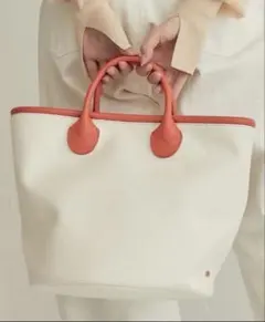 パピヨネ　WEB限定Seau campus bag トートバッグ　オレンジのサムネイル