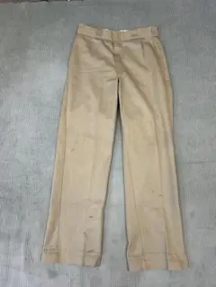 ディッキーズ ベージュ ワークパンツ usa製 ビンテージ