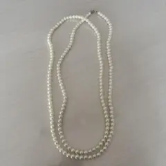 ホワイトパール 二重巻きネックレス