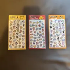 ポケモン 3Dステッカーセット ボンボンドロップシール　3枚セット