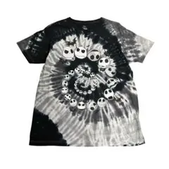 Disney プリントTシャツ　タイダイ柄　ナイトメア　ブラックL 古着　8#C