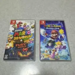 スーパーマリオ3Dワールド　&　マリオ＋ラビッツ　ギャラクシーバトル　まとめ売り