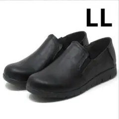 ブラック　スリッポンシューズ