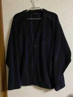 Needles × UNIQLO コラボ XL 黒と紫のストライプカーディガン