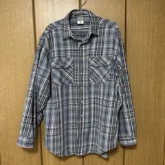 Carhartt チェック柄 長袖シャツ ネイビー系