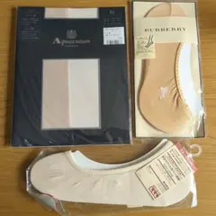 -アクアスキュータムパンスト -バーバリー　フットカバー -無印良品フットカバー