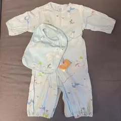 hakka baby アルパカ柄ロンパース 2way 60 70