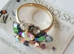 Swarovski フラワーリング 多色