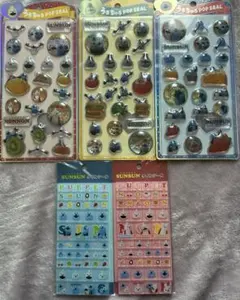 うるちゅるPOPSEAL タイルシール スンスン ノンノン ゾンゾン 5枚セット