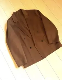 ユナイテッドアローズ　リバー ウーステッド 4Bダブル　ブラウン