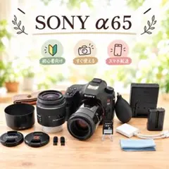 標準＆望遠】SONY α65 ダブルレンズセット ソニー 一眼レフ カメラ
