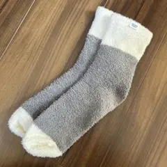 GELATO PIQUE もこもこ ルームソックス グレー アイボリー