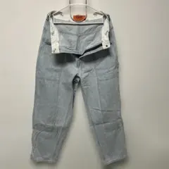 美品　UNIVERSAL OVERALL ワークパンツ ライトブルー